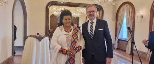 Her Excellency Ambassador Mulu Solomon attends the Invitation of the Prime Minister of Czech Republic