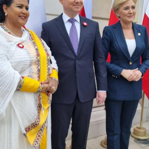 Her Excellency Ambassador Mulu Solomon attends the Polish National Constitutional Day in Warsaaw